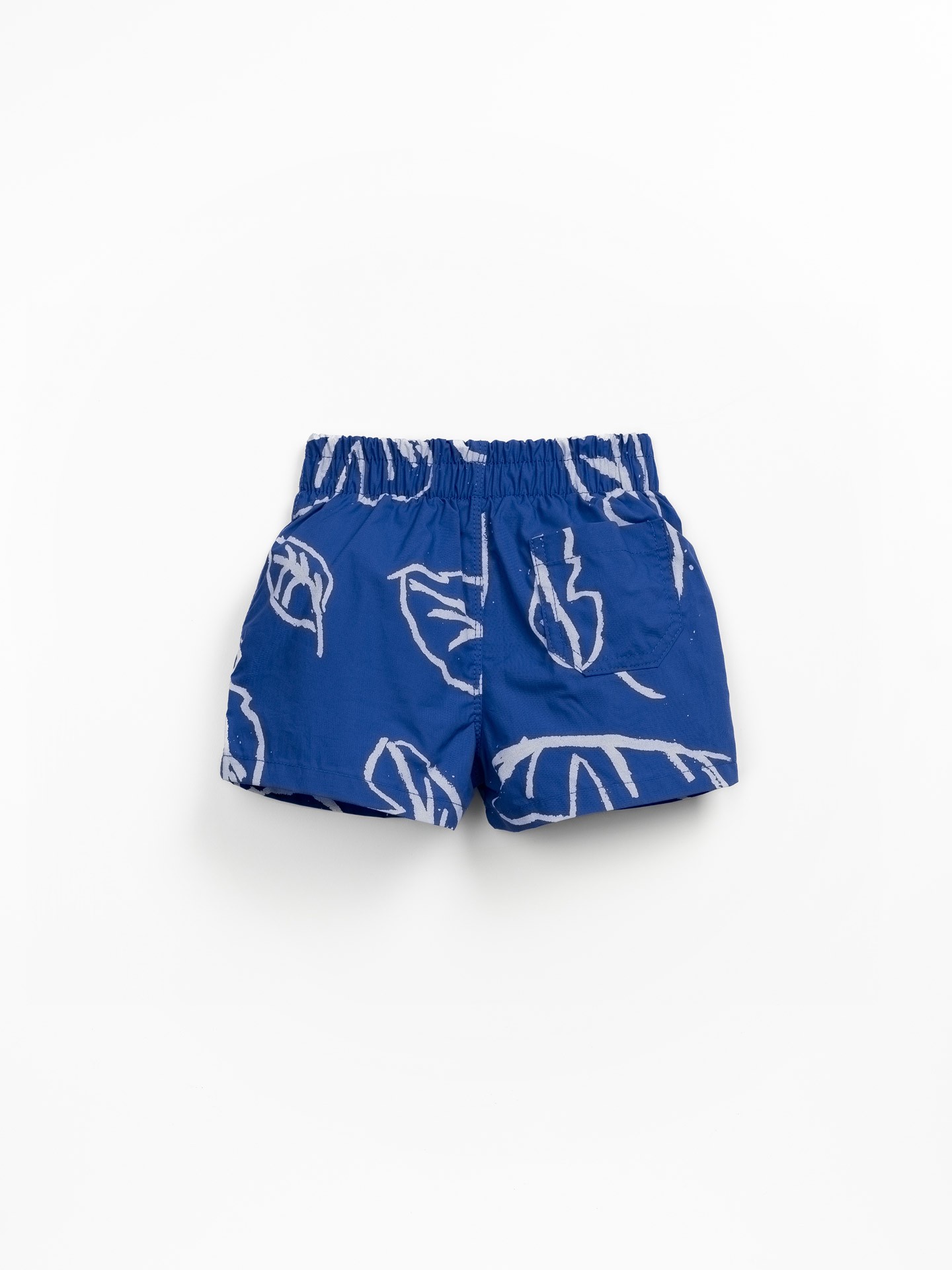 Short de bain avec imprimé feuilles