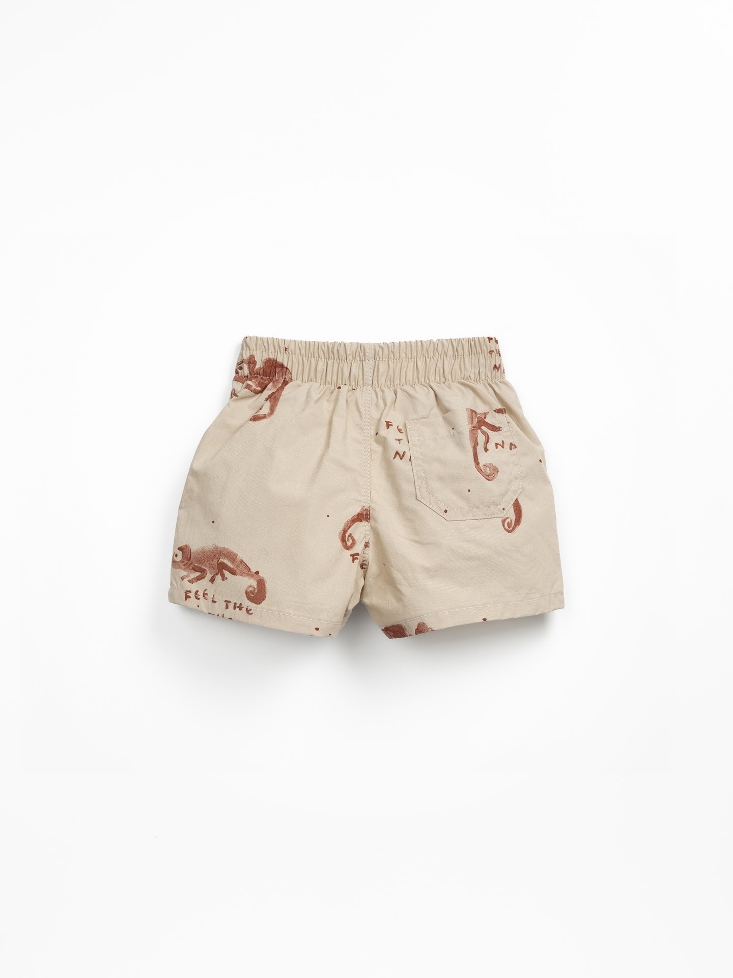 Short de bain avec imprimé caméléons
