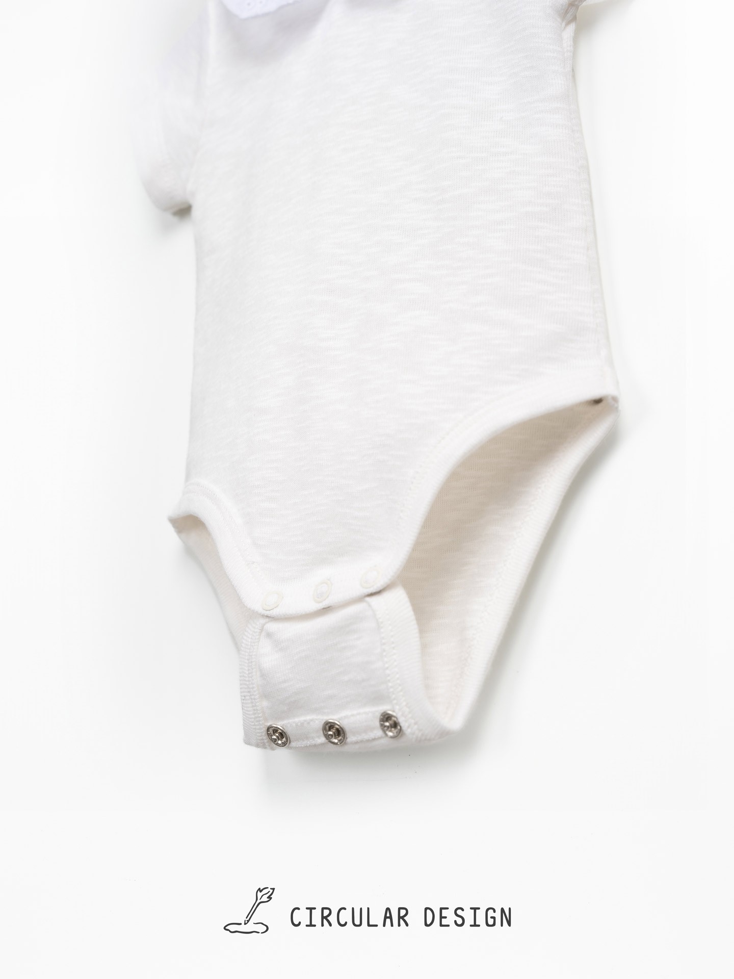 Body en coton biologique avec application de col