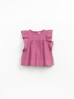 Tunic in a blend of fabric and jersey Tunic in a blend of fabric and jersey