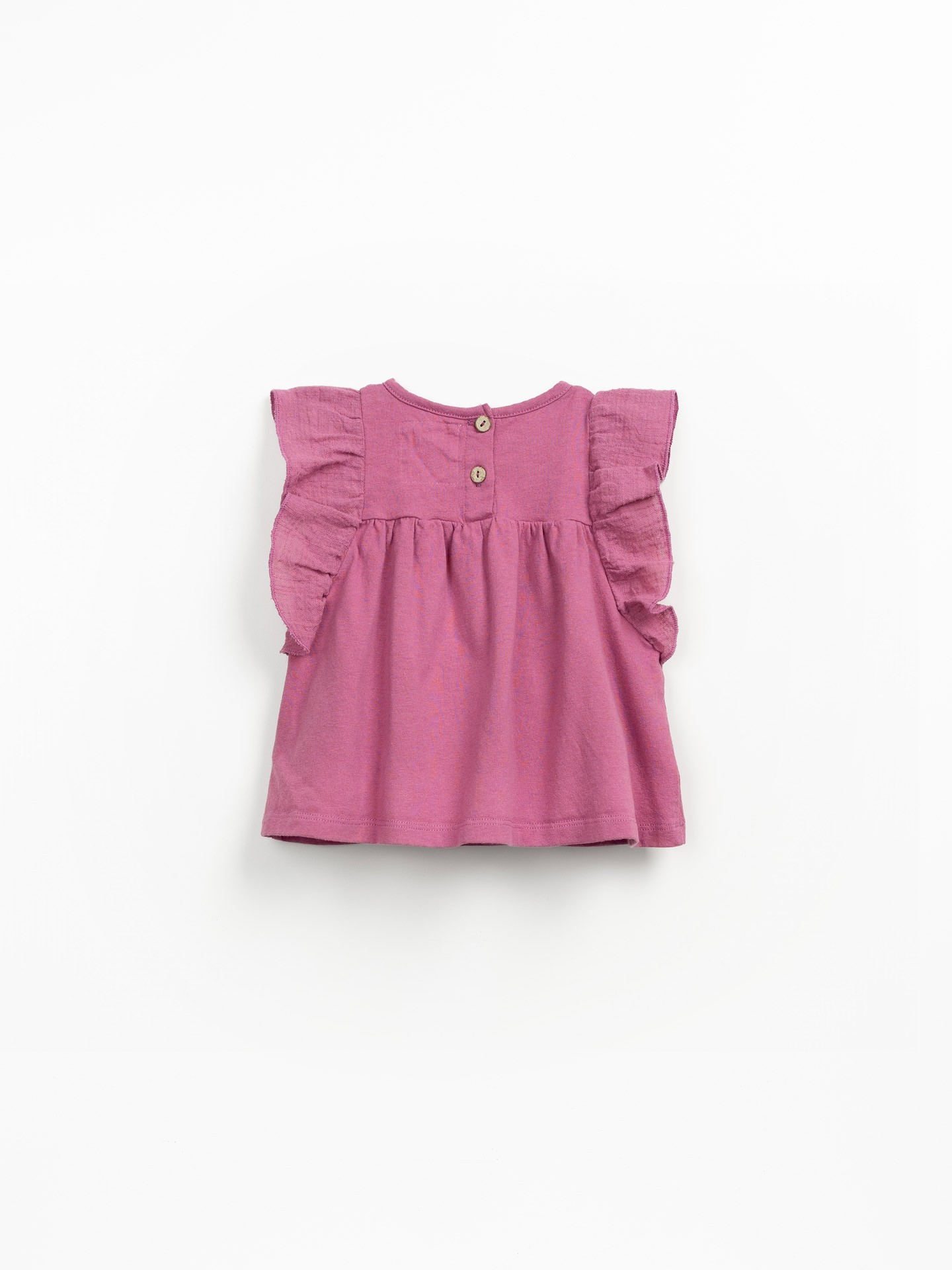 Tunic in a blend of fabric and jersey