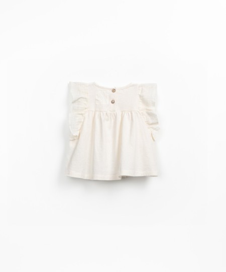 Tunica in misto tessuto e maglia