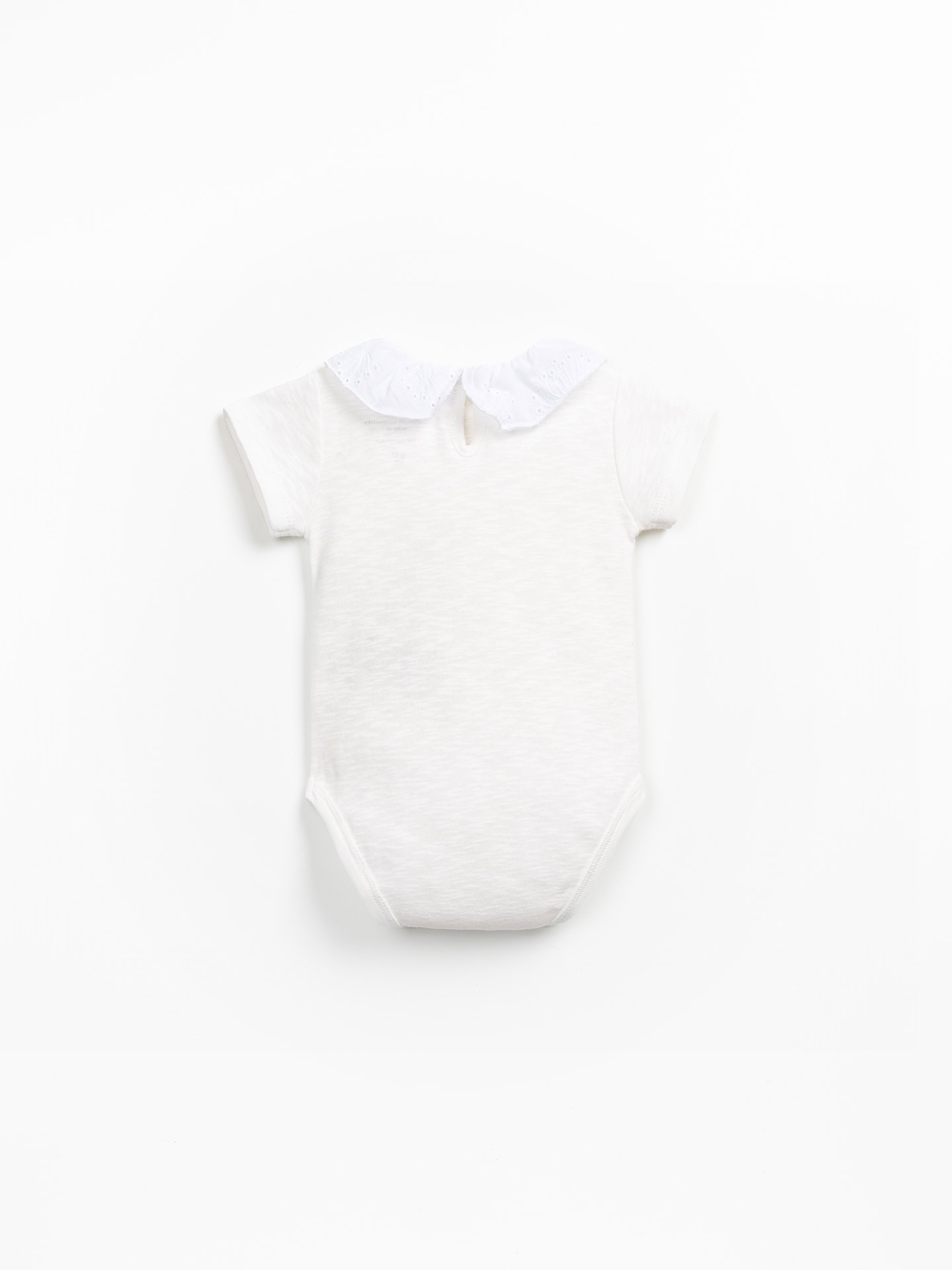 Body en coton biologique avec application de col