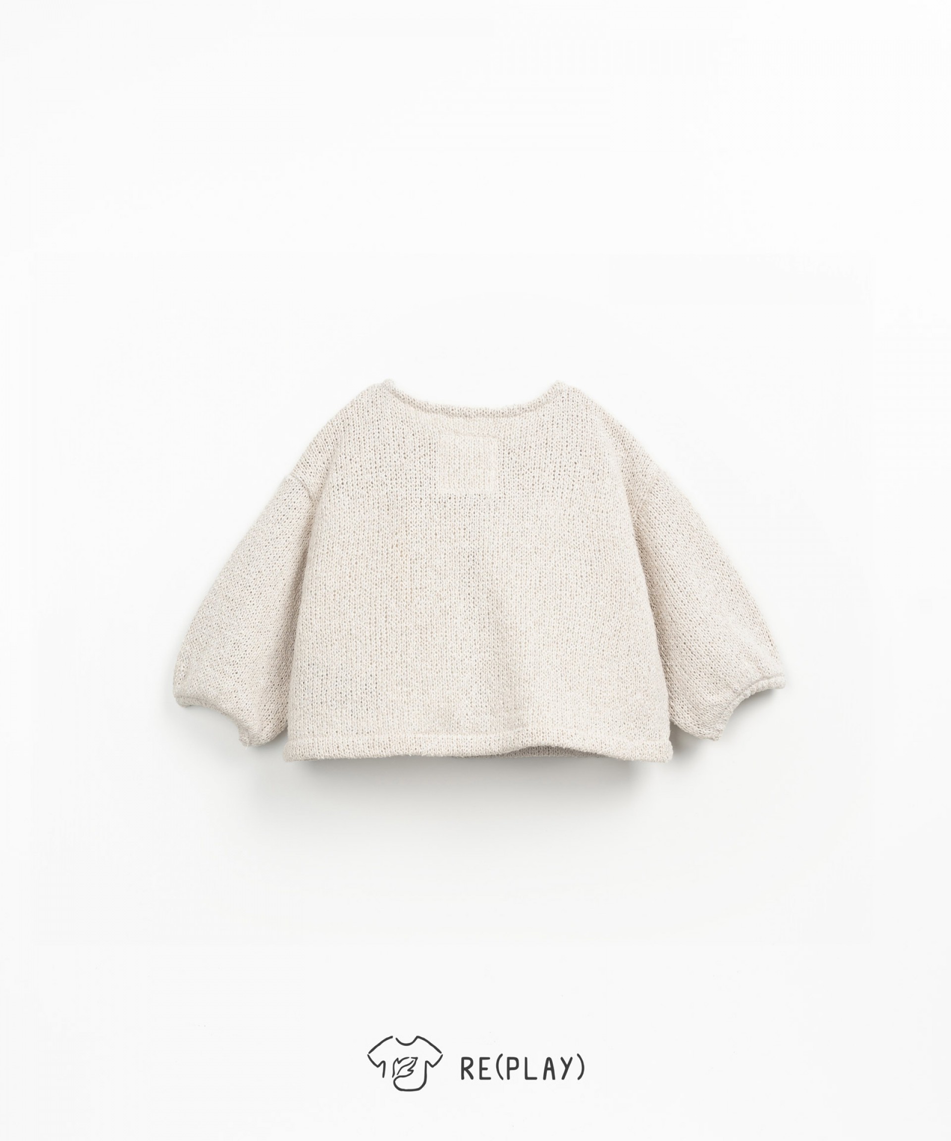 Knit jacket with coconut buttons