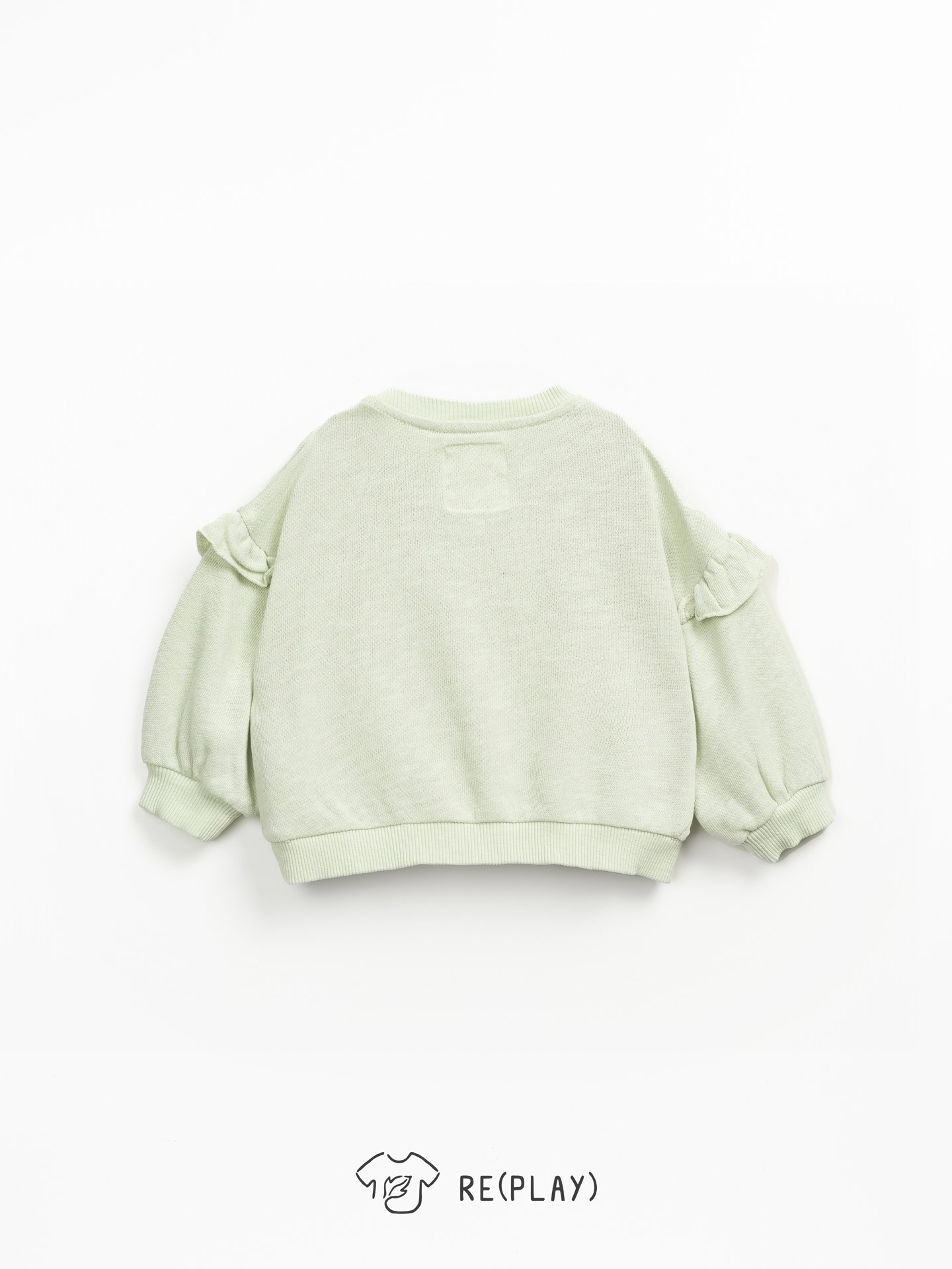 Sudadera con volante en el hombro