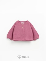 Knitted jacket with Re(Play) yarn