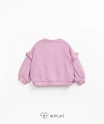 Knit sweatshirt with Re(Play) thread