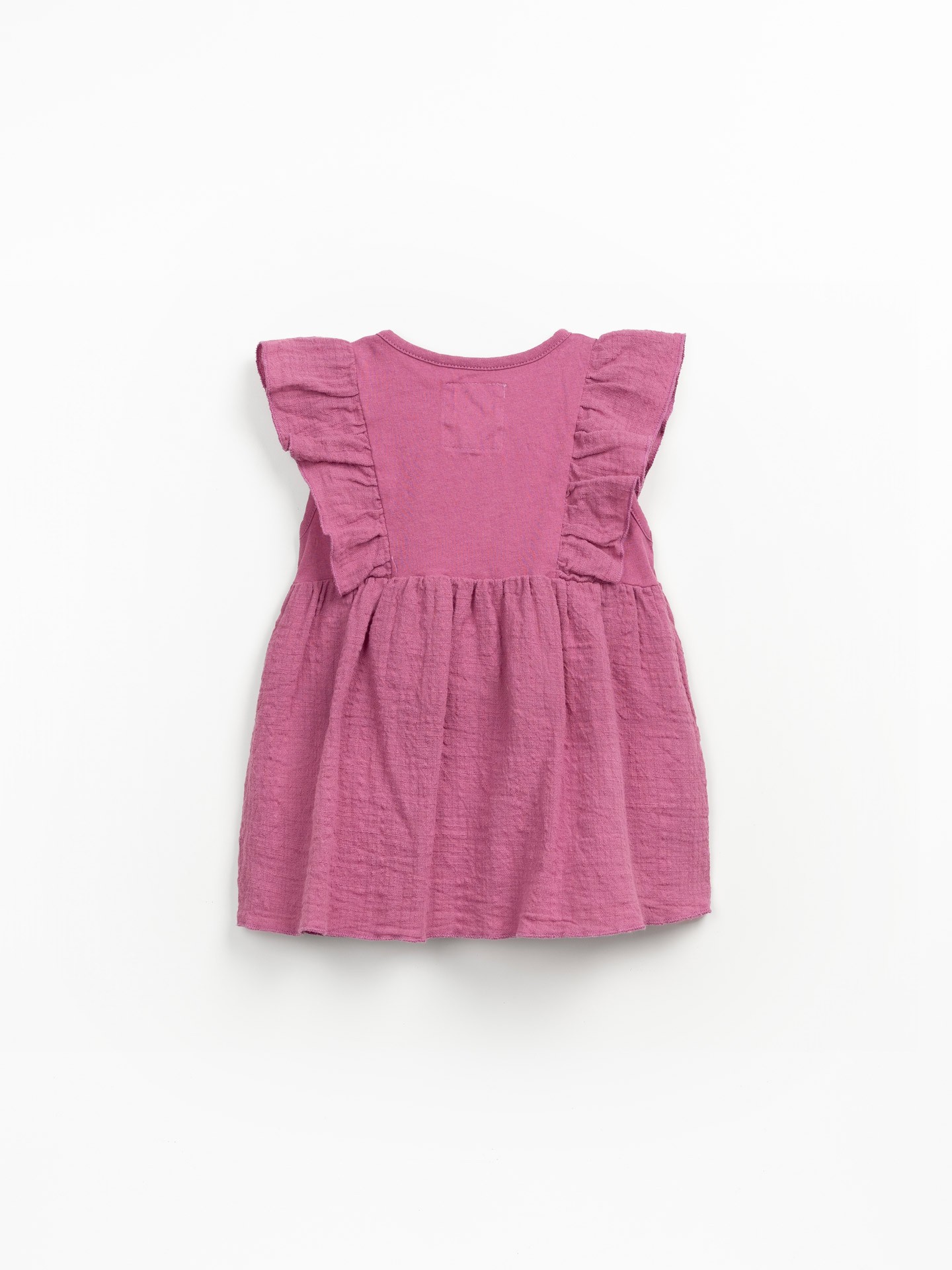 Vestido de mezcla de punto y tejido