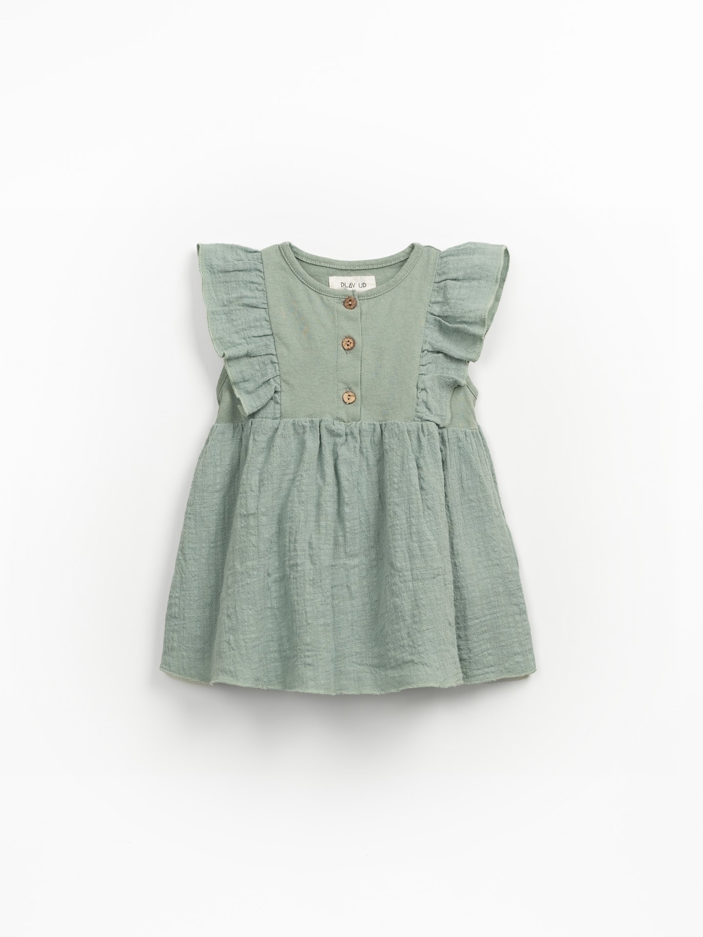 Vestido combinado en algodón orgánico y algodón reciclado