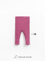 Ribbed leggings in organic cotton