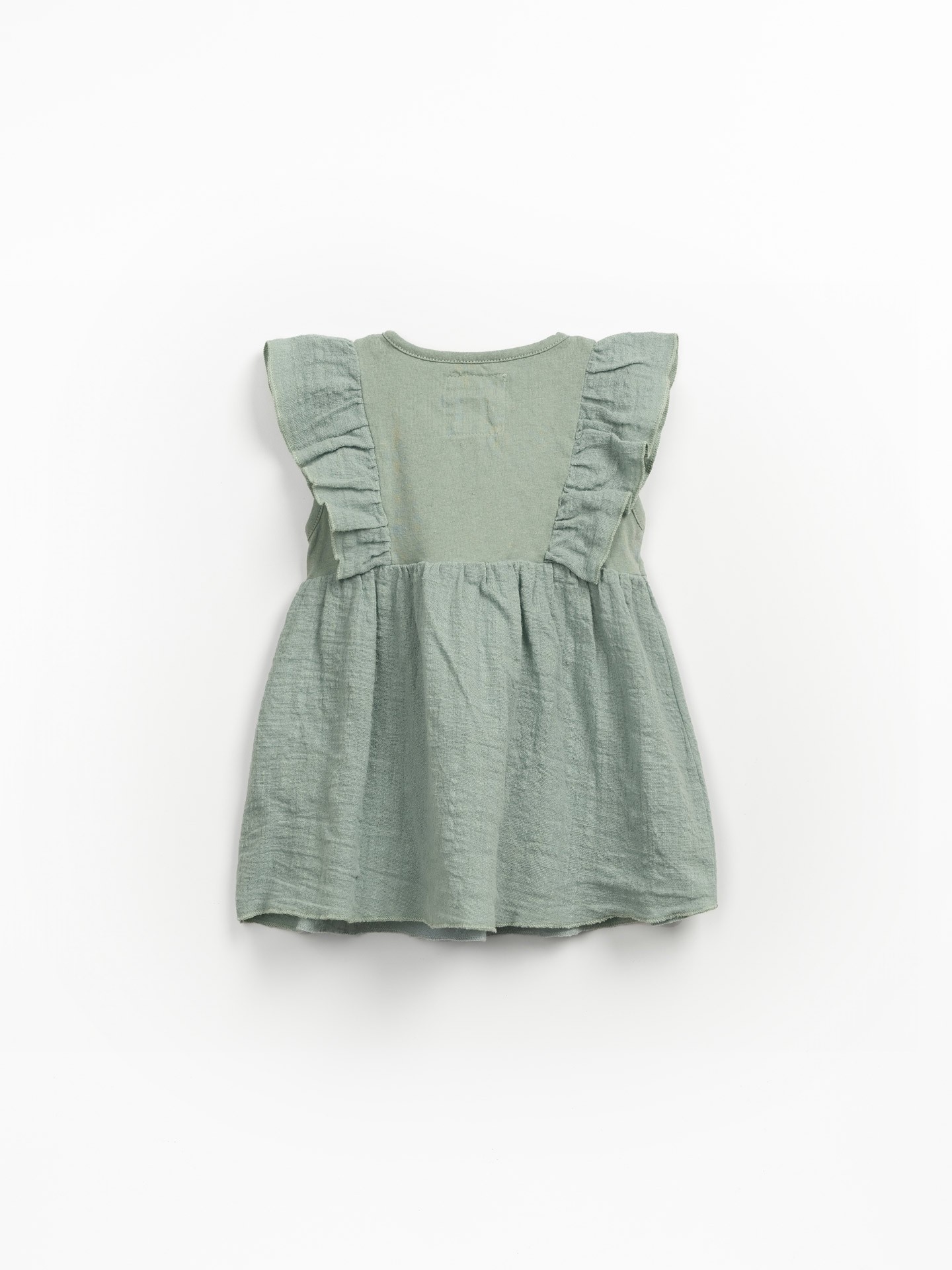 Vestido combinado en algodón orgánico y algodón reciclado