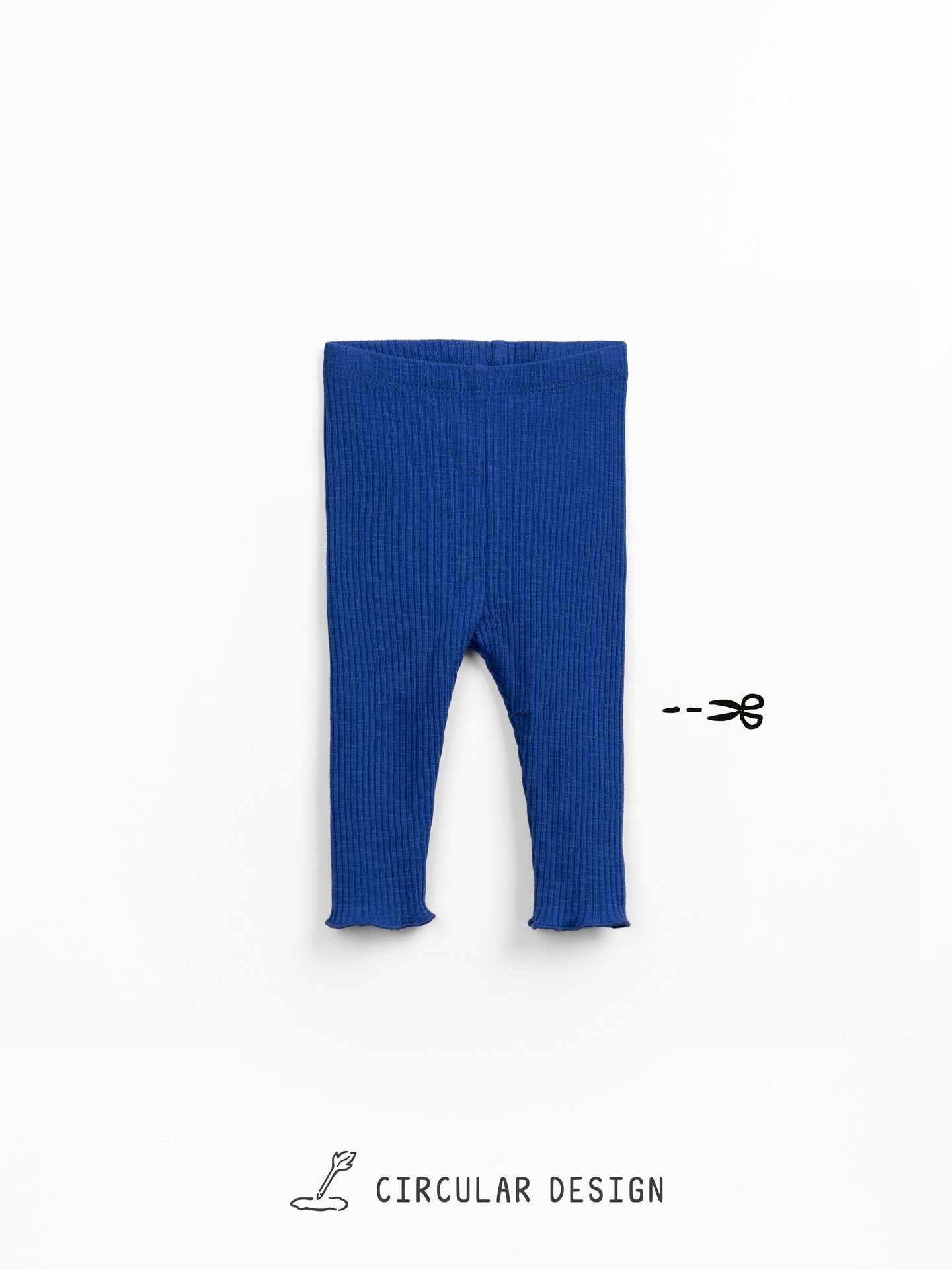 Leggings de canalé en algodón orgánico