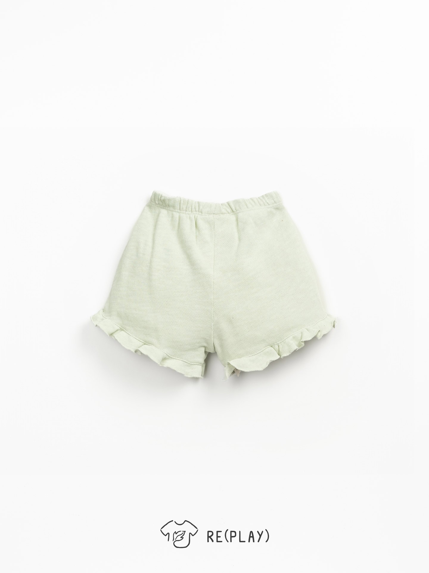Shorts with elastic waistband and decorative bow