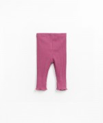 Ribbed leggings in organic cotton