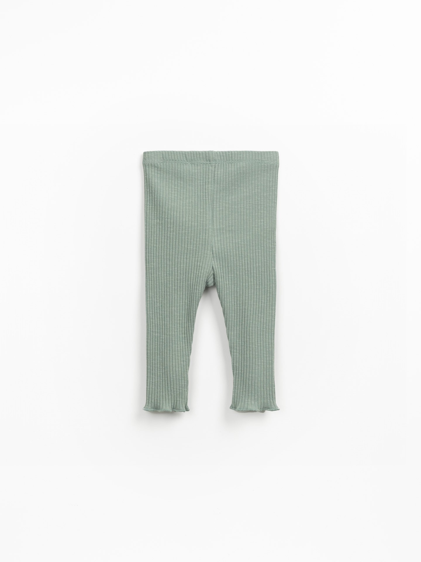 Leggings de canalé en algodón orgánico