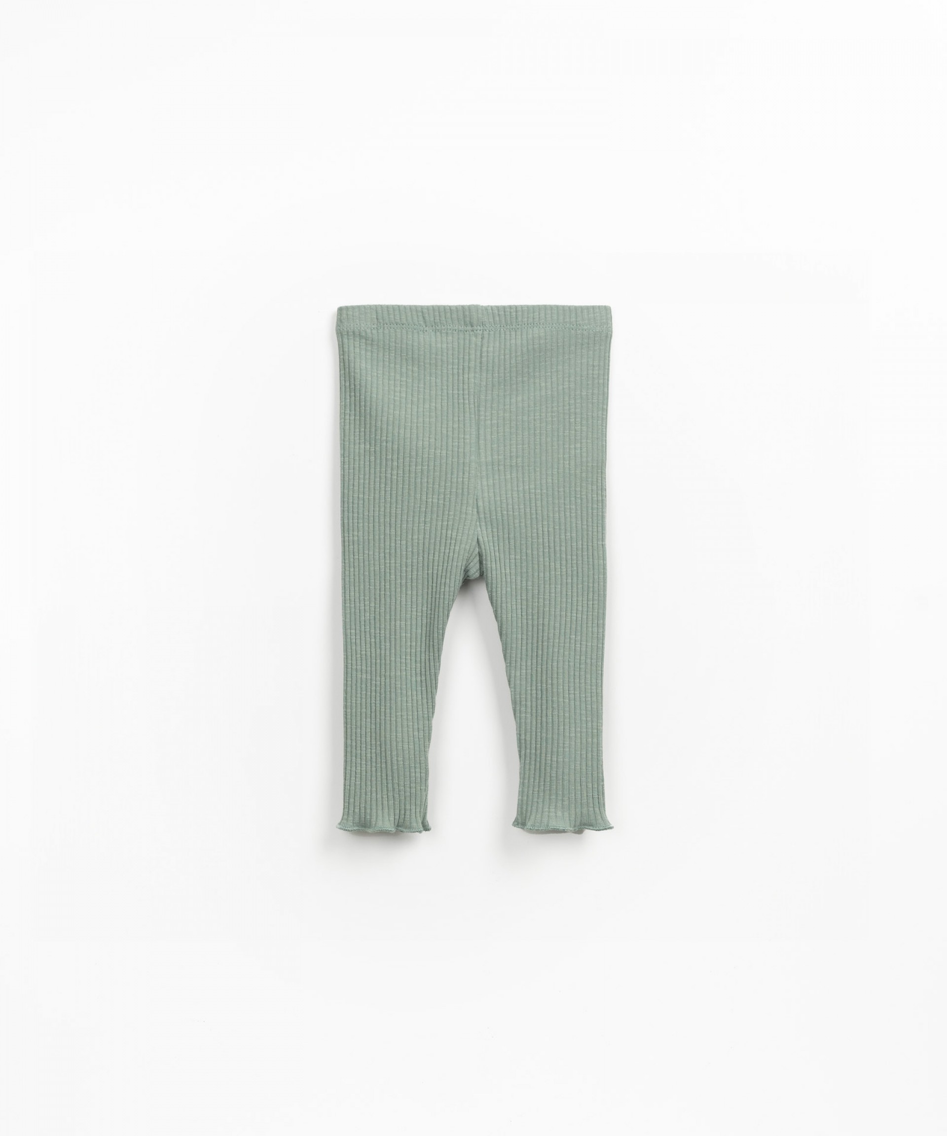 Ribbed leggings in organic cotton