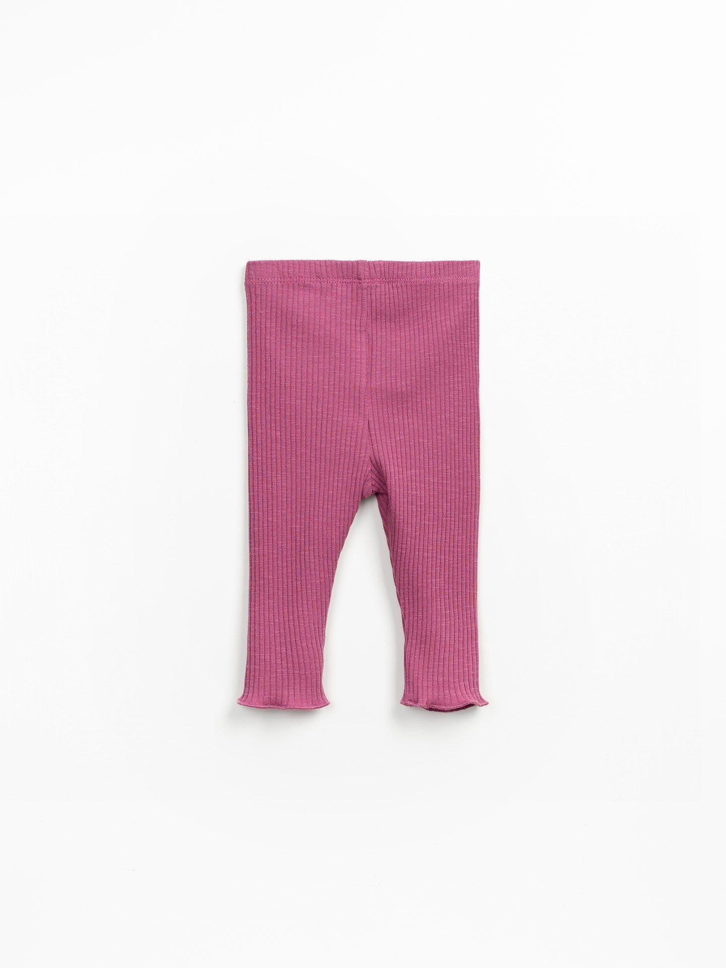 Leggings de canalé en algodón orgánico