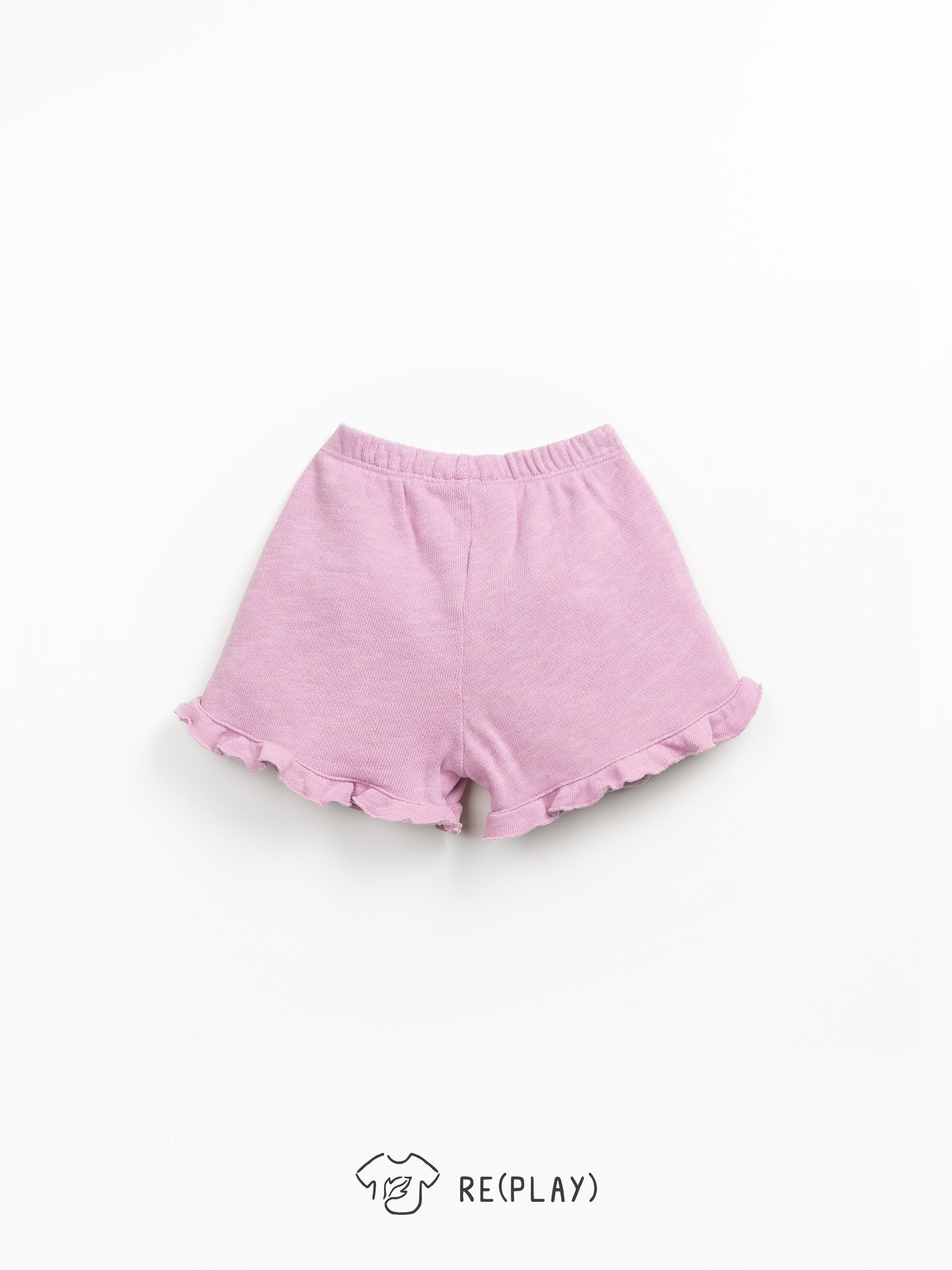 Shorts with elastic waistband and decorative bow