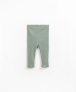 Ribbed leggings in organic cotton
