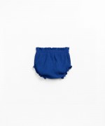 Organic cotton briefs with ruffle