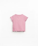 T-shirt with shoulder opening