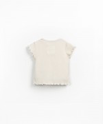T-shirt with shoulder opening