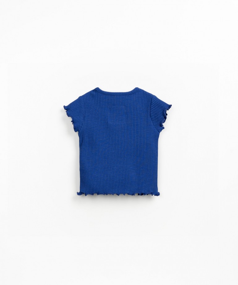 Ribbed organic cotton t-shirt