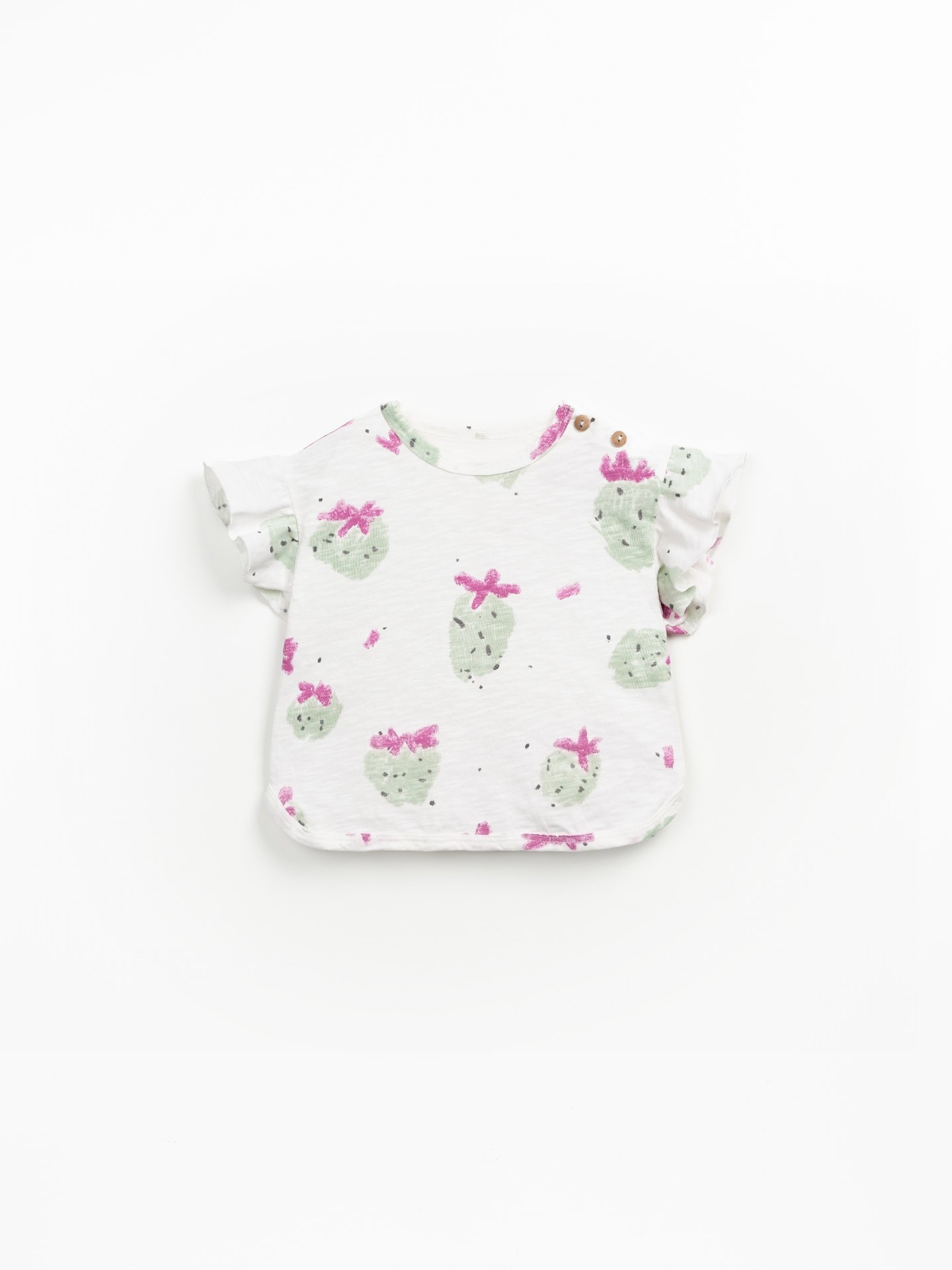 T-shirt à manches courtes avec imprimé de fraises