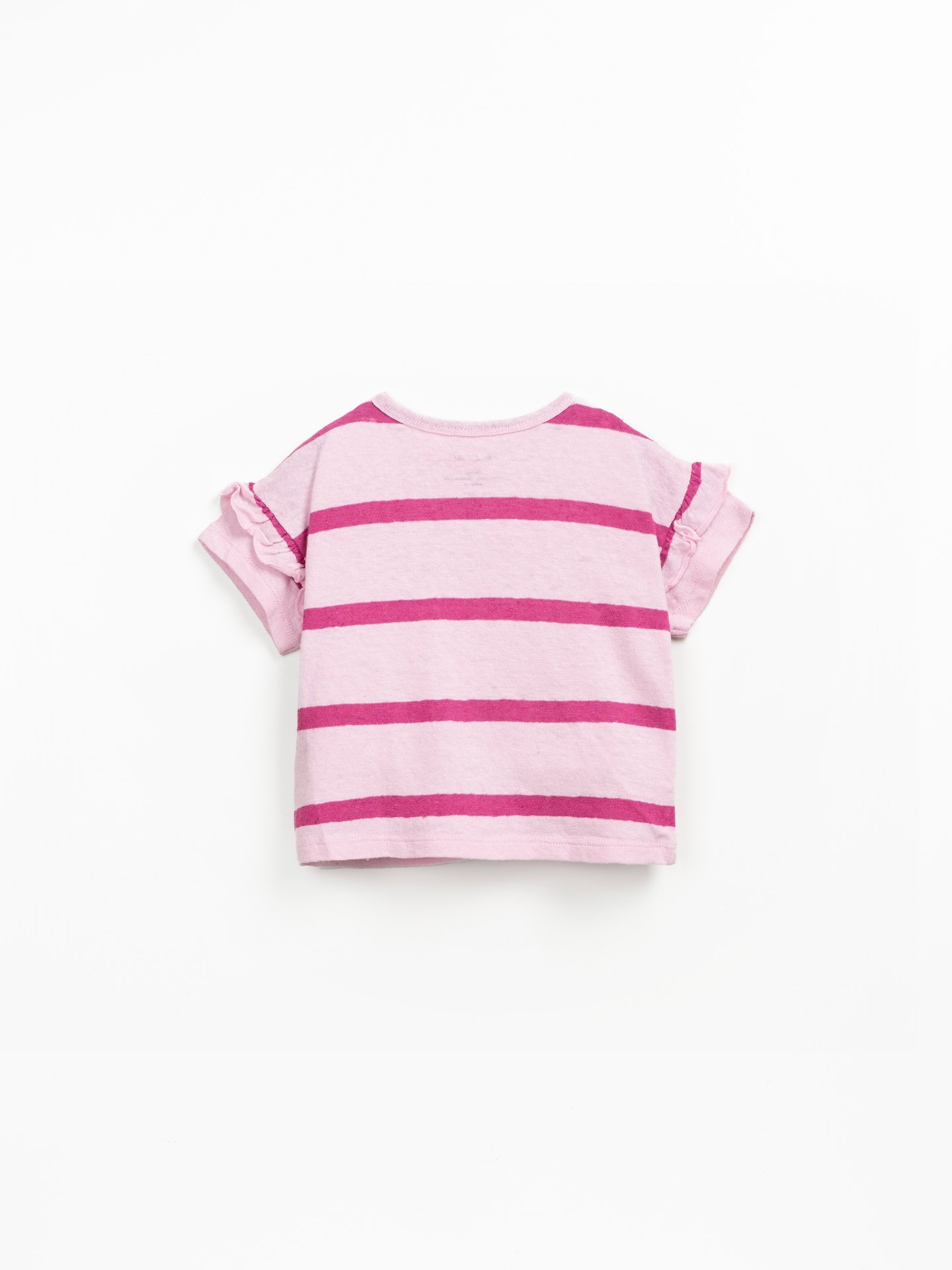 T-shirt avec volant aux manches