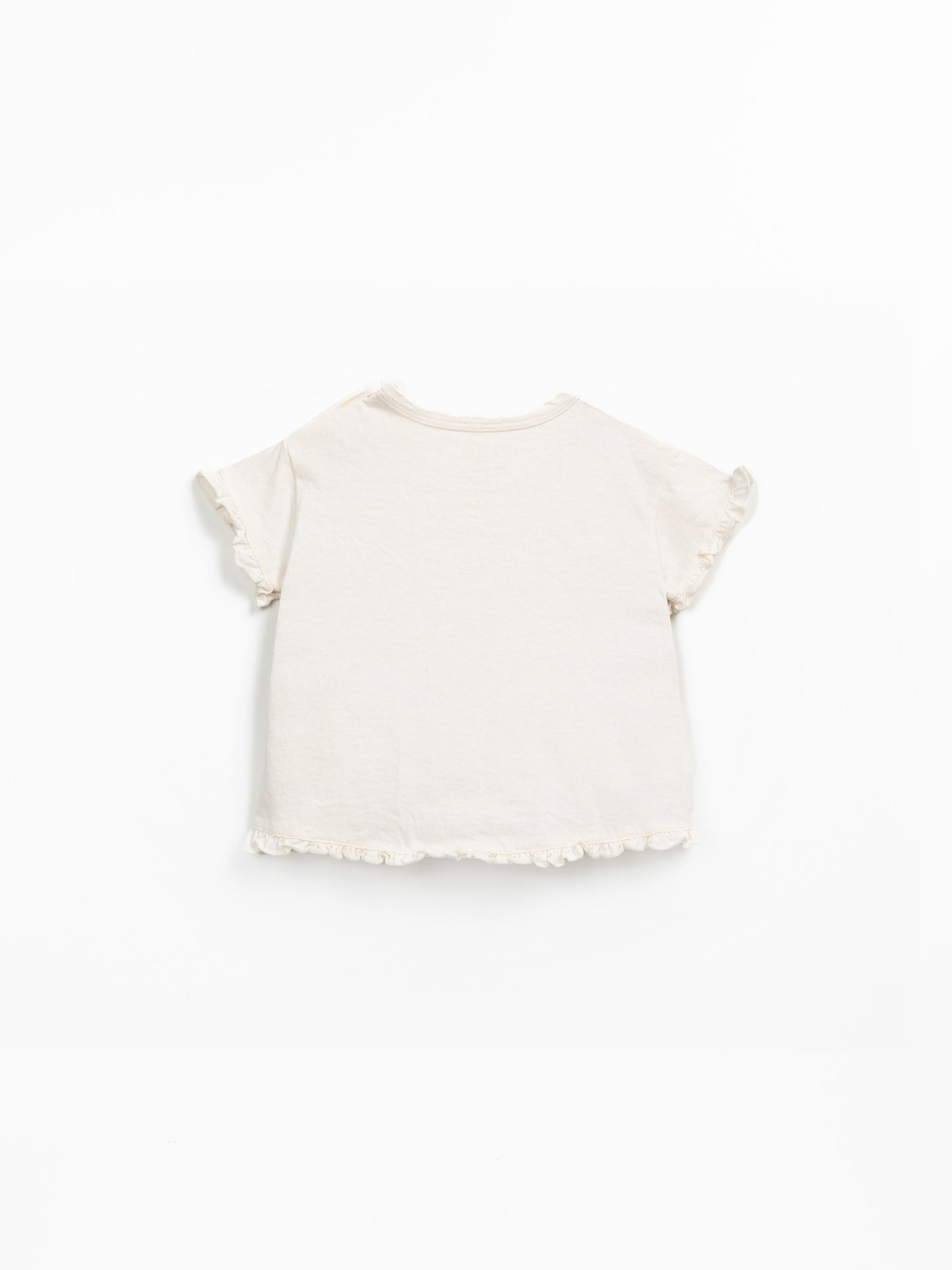 Camiseta de punto con mezcla de fibras recicladas y fibras orgánicas