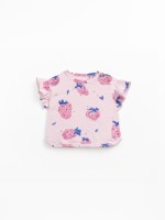 T-shirt a manica corta con stampa di fragole
