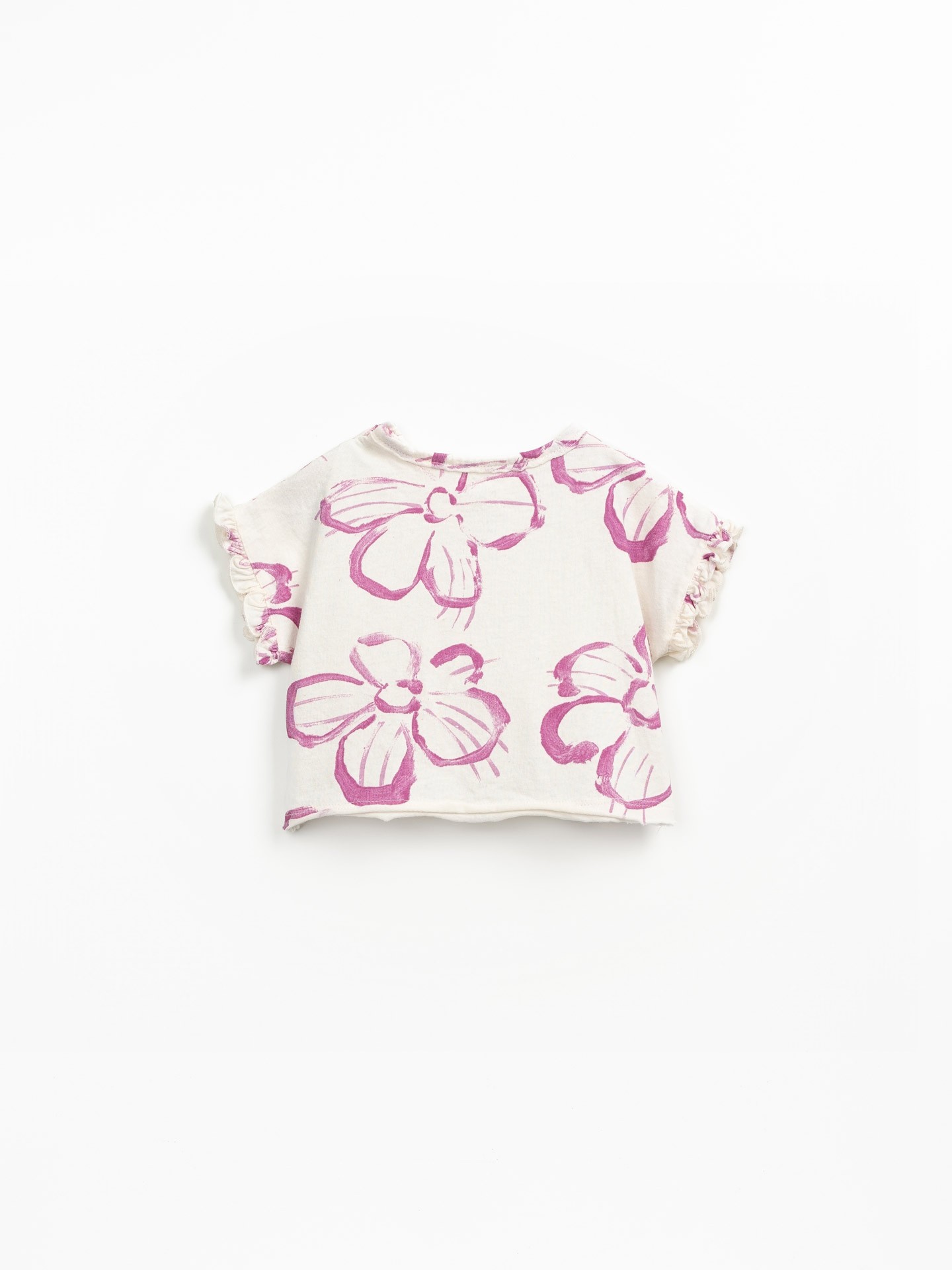 T-shirt com estampado de flores