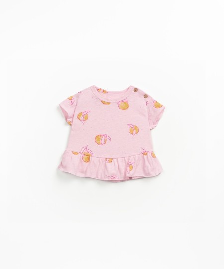 T-shirt com estampado de laranjas