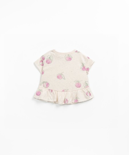 T-shirt avec imprimé d'oranges