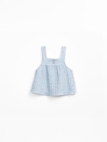 Top � bretelles avec imprim� d'artichauts