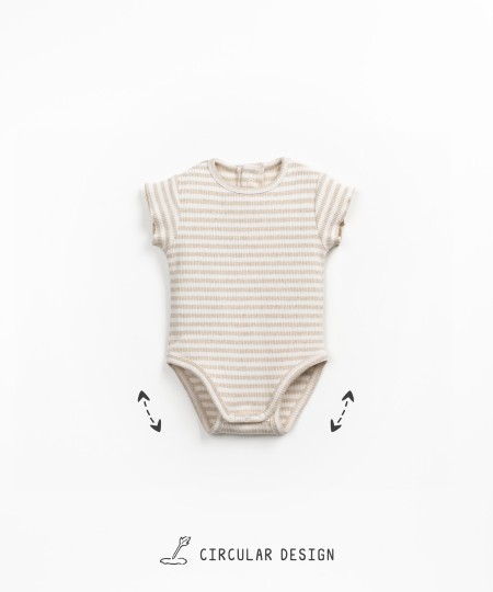 Body � manches courtes avec motif � rayures