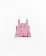 Strappy top with ruffle insert