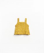 Strappy top with ruffle insert