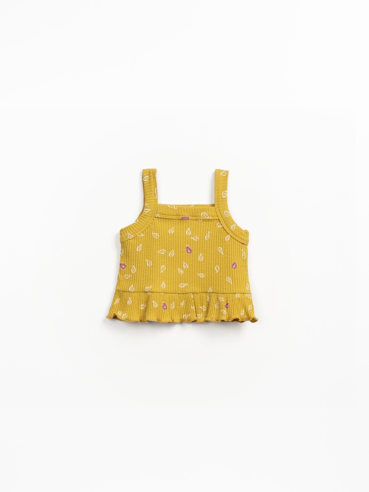 Top de alças em algodão orgânico