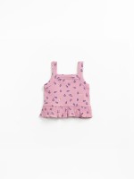 Strappy top in organic cotton