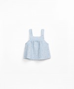 Top with a blend of recycled fibers