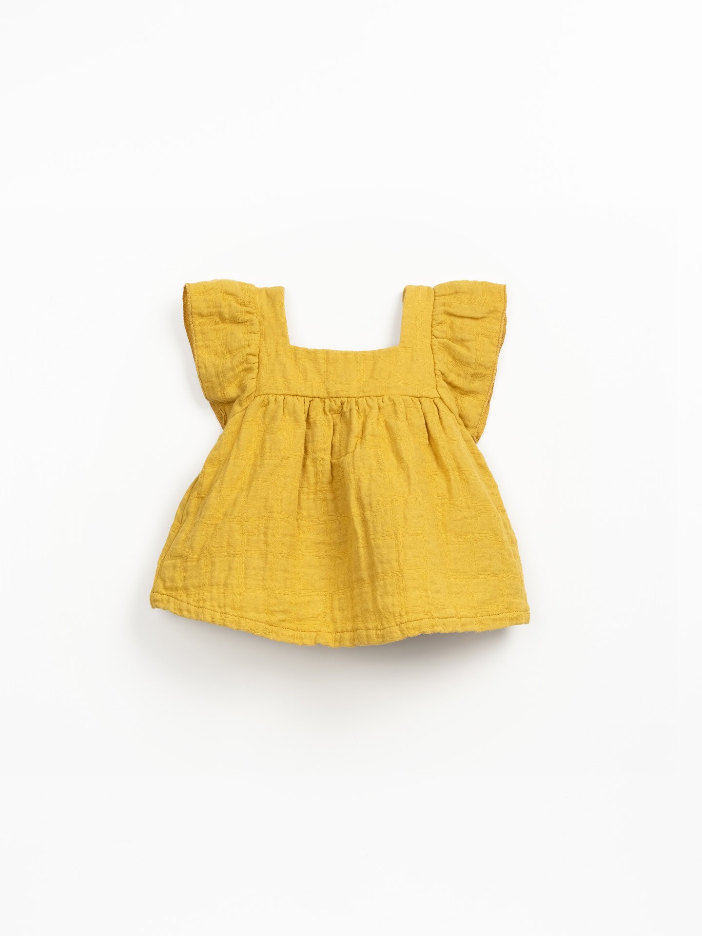 Tunique en tissu mélange de coton et lin