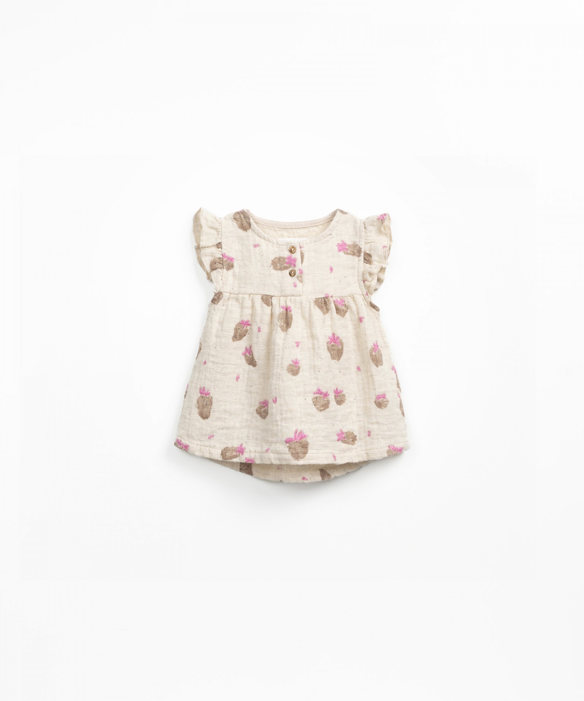 Tunic in cotton and linen