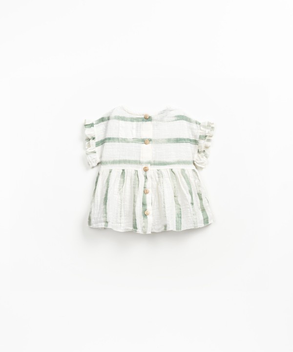 Tunique avec imprim� � rayures