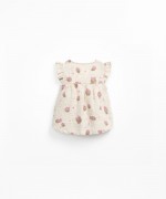 Tunic in cotton and linen