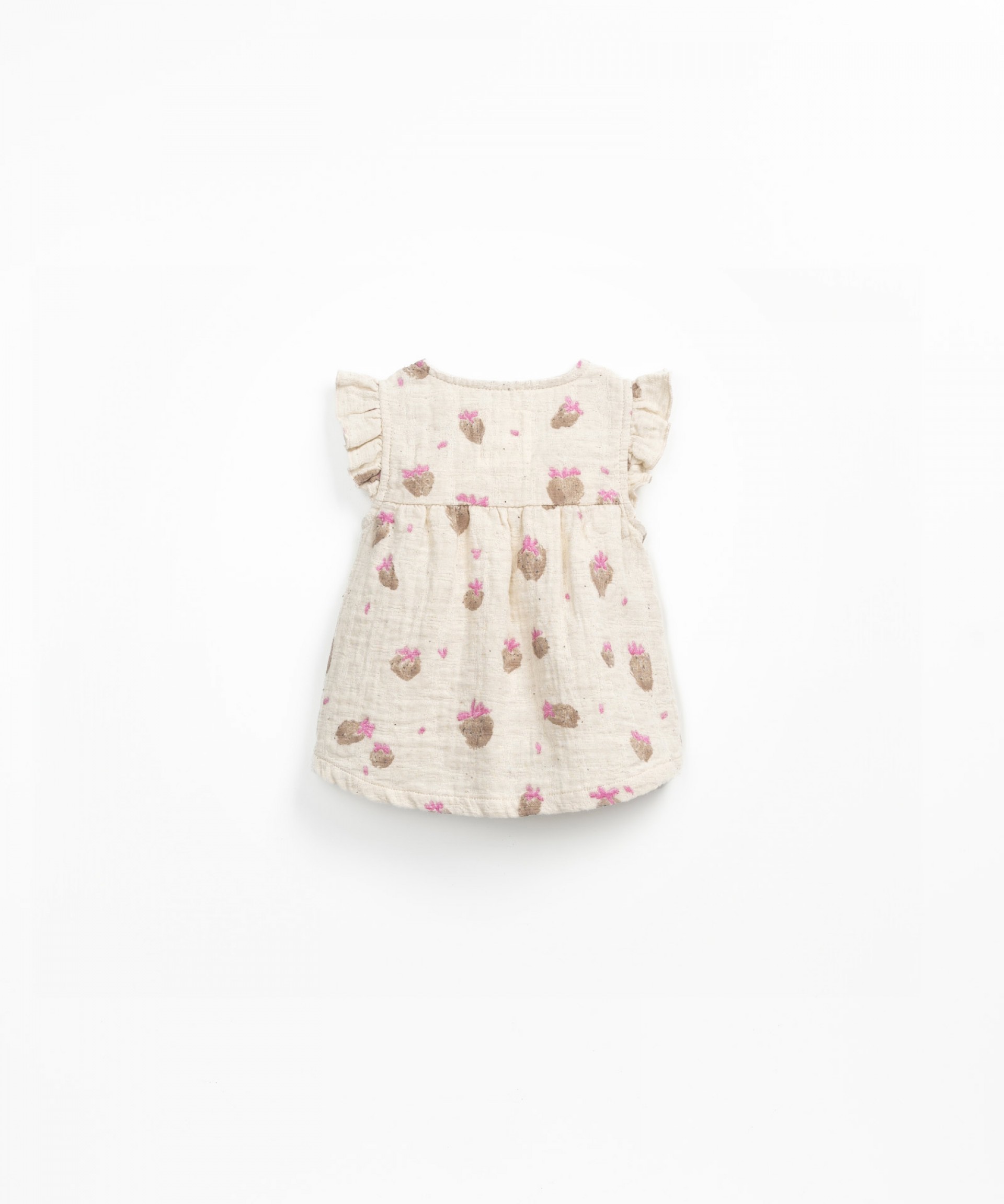 Tunic in cotton and linen
