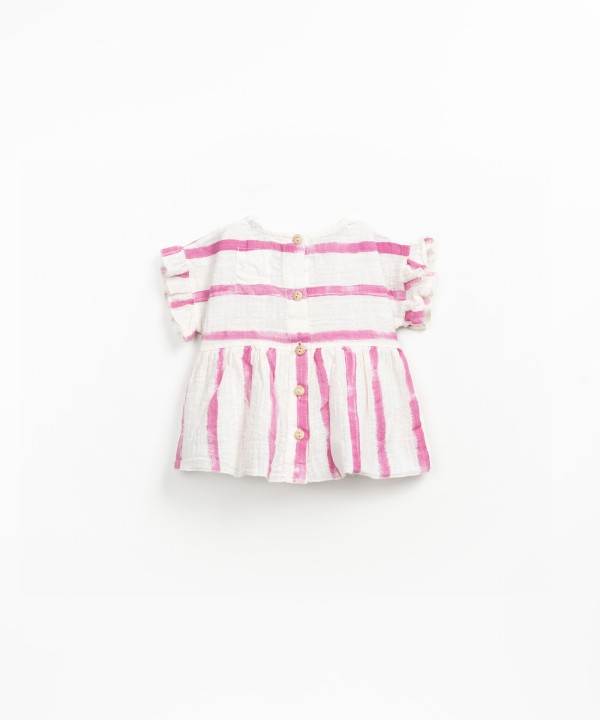 Tunique à imprimé rayé