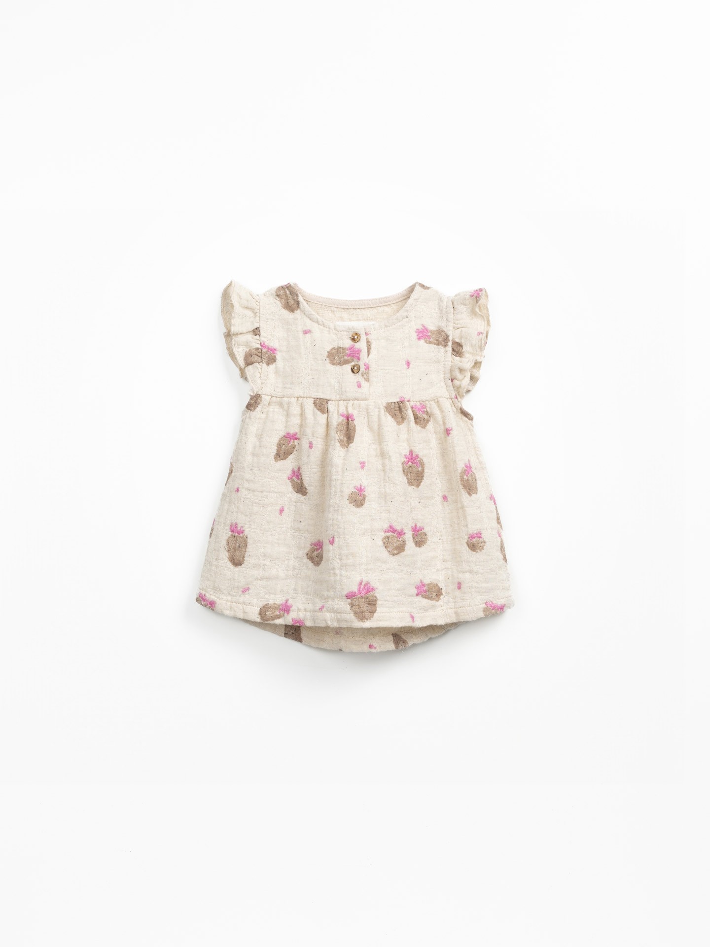 Túnica con estampado de fresas