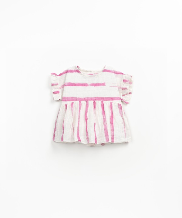 Tunique à imprimé rayé