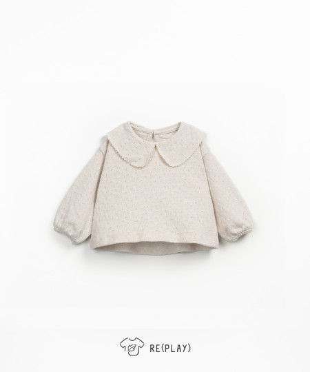 Sweat en maille avec col